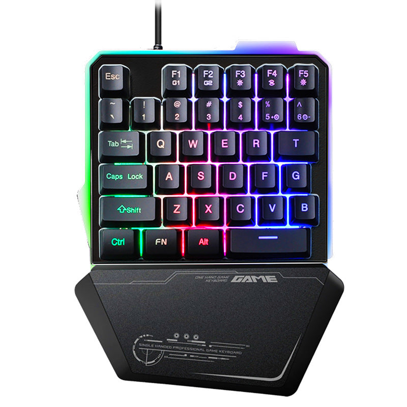 Gaming keypad lighting effects