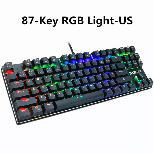 87-key TKL mechanical gaming keyboard